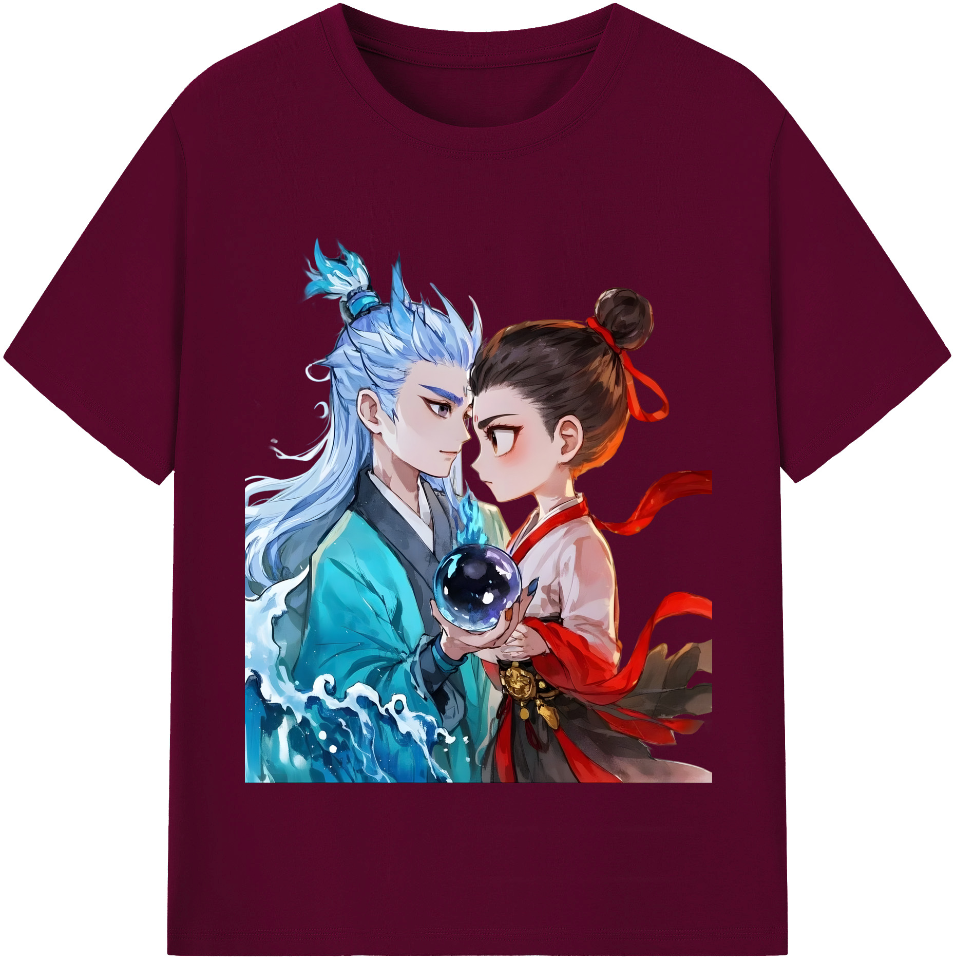 （画像用） Ne Zha 2 ナタ 魔童の大暴れ レディースカジュアルプリントTシャツ（綿100％）